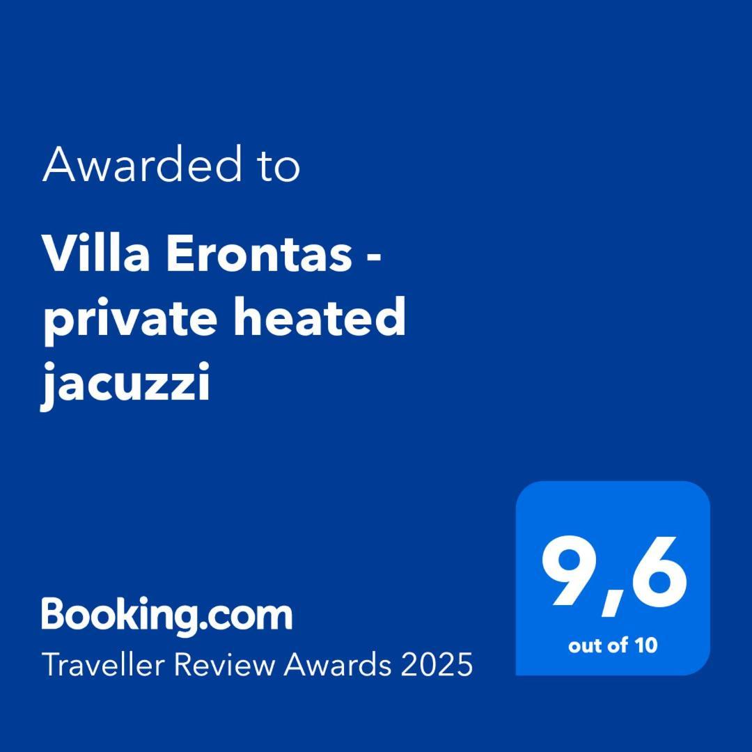 Villa Erontas - Private Heated Jacuzzi Maherí Kültér fotó